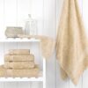 BATH TOWELS (BRENTWOOD) 27X50 14# BEIGE DZ A1iAWRw7xPL._AC_SL1500_