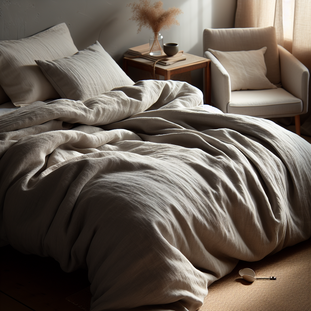 the company store solid washed linen duvet cover