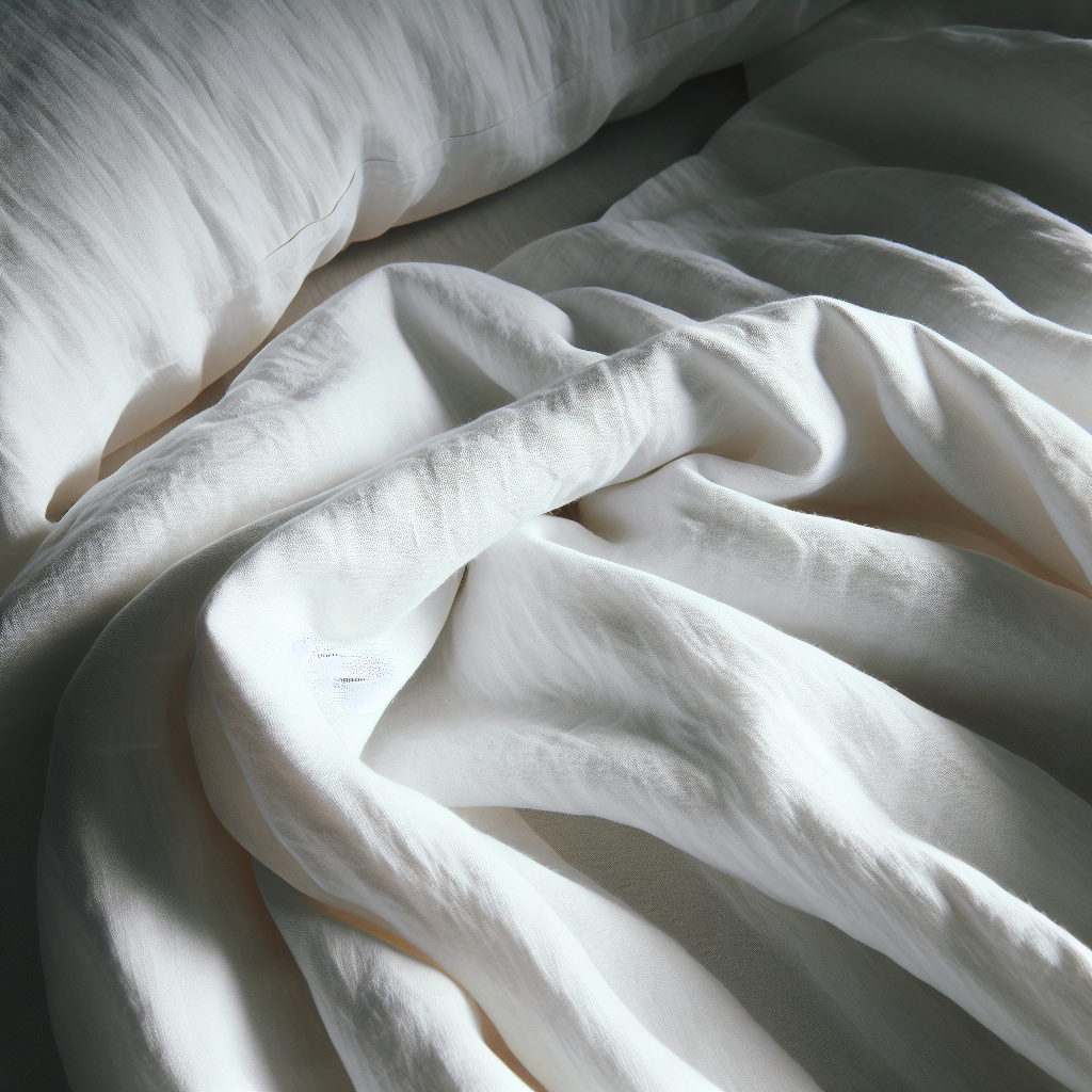 white company linen duvet cover